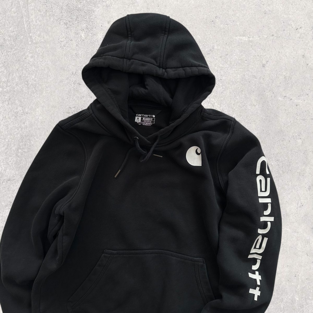 Hoodie Black  Carhartt Fit S - Imagen 3
