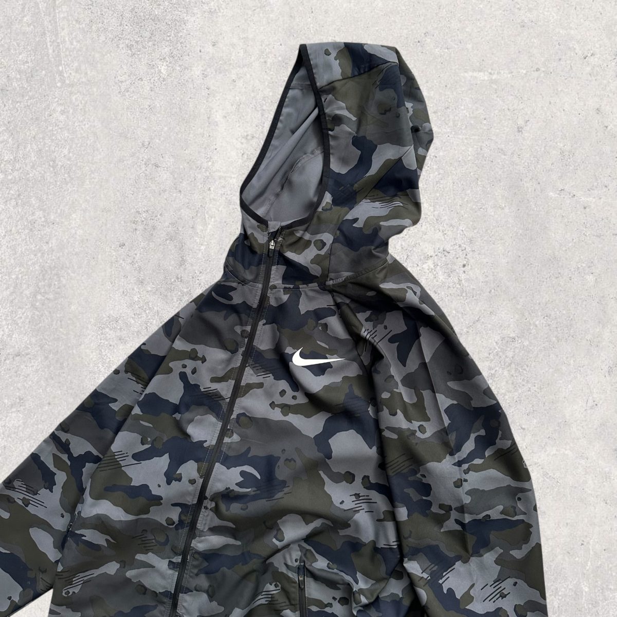 Cortavientos Dark-Gray Camouflage Nike L - Imagen 2