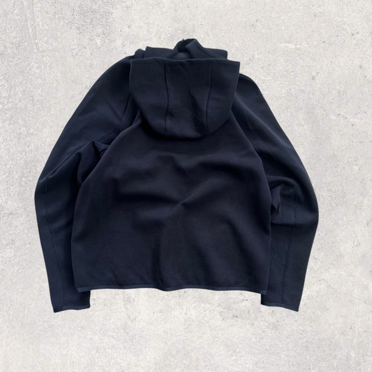 Hoodie Full-Zip Navy-Blue Nike Tech M - Imagen 5
