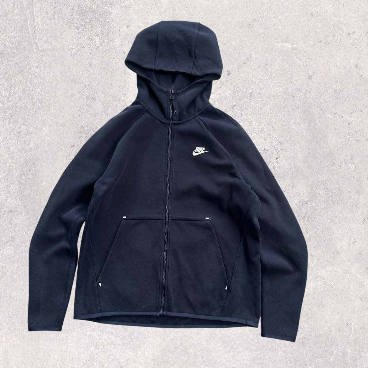 Hoodie Full-Zip Navy-Blue Nike Tech M