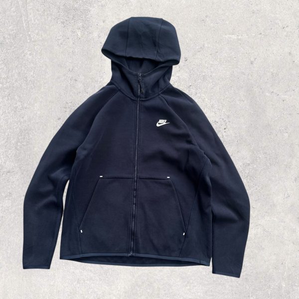 Hoodie Full-Zip Navy-Blue Nike Tech M