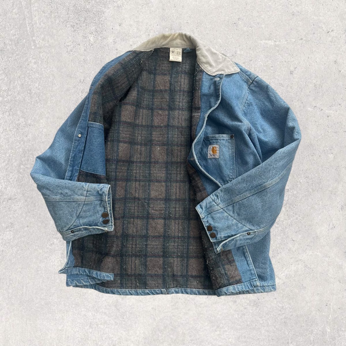 Jacket Denim Carhartt L - Imagen 2